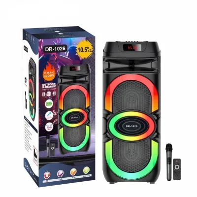 Double 10"inch party wireless Speaker for Dancing Karaoke BT Speaker with microphone