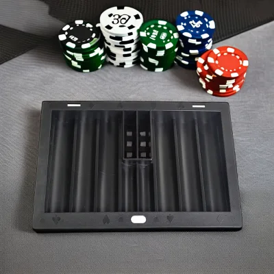 High Quality 350pcs Texas Hold'em Black Jack Plastic Tray Poker Chip Tray for Gambling Casino Board Game Accessory