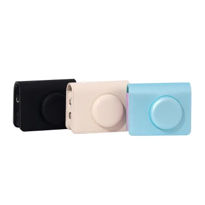 Instant leather camera bag for chuzhao D2 retro cross-body Bag Full-Cover Lens Protection Factory custom supports mixed delivery