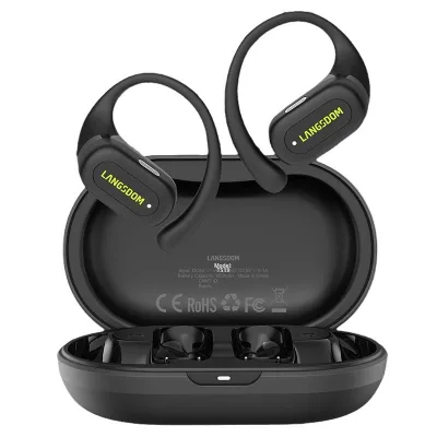 New TS19 Ear-hook Style Earphones IPX5 Waterproof for Running Sports with 5-10 Hours Battery Life Non-Touch Gift