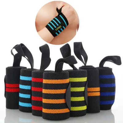Hot Sell Weightlifting Wrist Brace Adjustable Thumb Strength Training Gym Wrist Support Straps