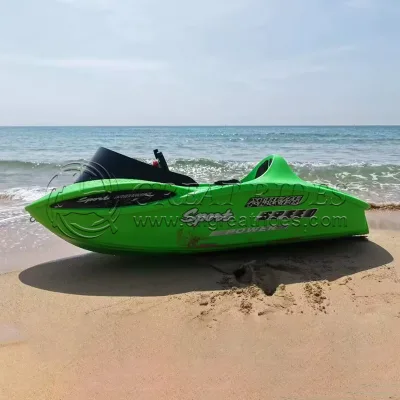 PE Go Kart Boat for Water Amusement Plastic Kayak Racing Boat for Kids and Adults Durable HDPE Mini Speed Boat