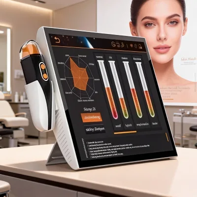 Portable 3D Skin Analyzer with High-Definition Imaging and Triple Light Detection AI Intelligent Analysis Skin Pigment Pore