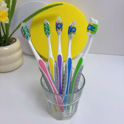 2025 New Design Efficient Cleaning Teeth Brush Adult Soft Bristle Dental Care Manual Plastic Toothbrush