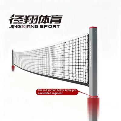 Factory Custom Pickleball Posts & Net Aerospace-grade Aluminum Alloy Heavy Duty In-Ground Court Equipment for Clubs Schools