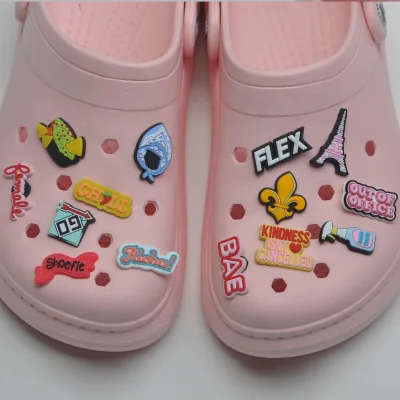 Wholesale Drew PVC Shoe Charms Customized Luxury Shoe Charm for Clog Shoe Sandal Slipper