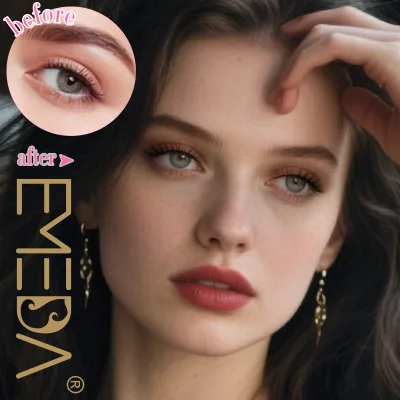 Natural Manga Anime Style Synthetic Eyelashes Short Length Daily Makeup Full Strip Lashes 12-25mm PBT Fiber Material Model Box