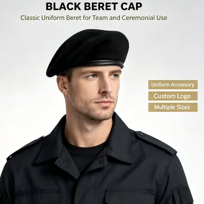 Wool Tactical Training Beret for Men Winter Outdoor Use, OEM ODM Custom, ISO CE