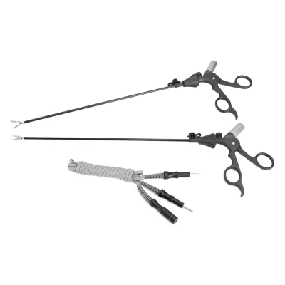 Electric Laparoscopic Reusable Bipolar Coagulation Cutting Forceps Surgical Instruments with Cable