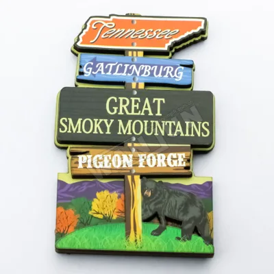 Cheap Custom 3d Resin Personalized Picture Fridge Magnet for Fast Food Restaurant