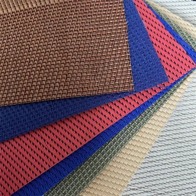 Twill Pattern Wholesale Cheap Durable Fire Retardant Teslin Fabric Pvc Coated Woven Fabric for Placemats