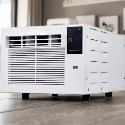 Portable Indoor Mini Evaporative Air Cooler Plastic High-Capacity 1900BTU Cooling Only for Home Bedroom 100 Square Feet