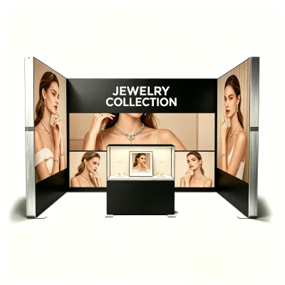 Double-Sided Freestanding Illuminated Light Box Booth with Frameless High-Definition Graphics for Expo and Trade Show Booth