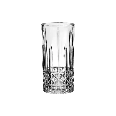 Alpocean Wholesale 350ml Whisky Glass Colin Cup Bar Crystal Ribbed Hiball Drink Juice Glass