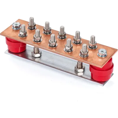 Custom High Performance Concentrated Copper Busbar for Grounding Tin Plating Busbar for Distribution Cabinet Earthing Busbar