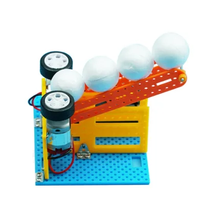 Electric Ball Pitching Machine Kits Kids DIY Science Toys Children Educational Technology Project Model Toys for Children Boys