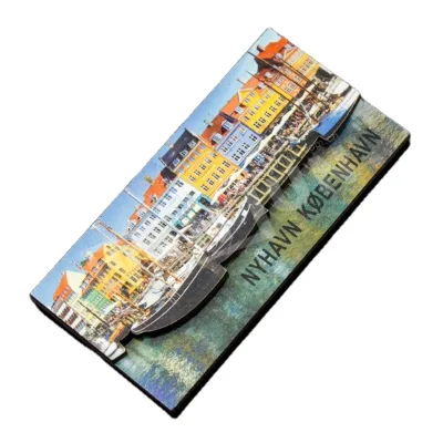 Custom Coastal Landscape Photo Belgium Fridge Magnet