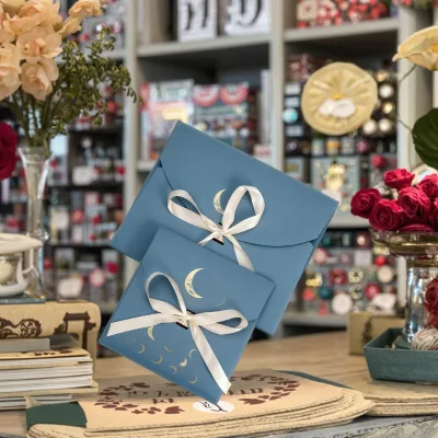 Wholesale Luxury Kraft Paper Business Card Thank You Printing and Envelope Packaging Paper Greeting Card for Purchasing