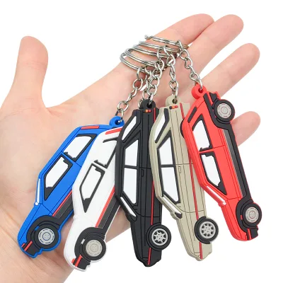Keychain Soft Pvc Personalised 3D Rubber Car Shape Soft Flexible Custom Design Key Ring Custom Personalizados Pvc Keychain
