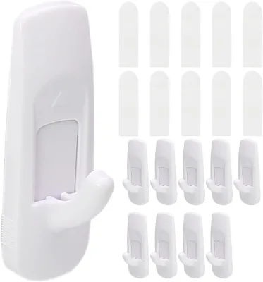 Hot Selling 2piece/set Trace Free Heavy Duty Strong Adhesive Holders Hanging Plastic Wall Hooks for Clothes