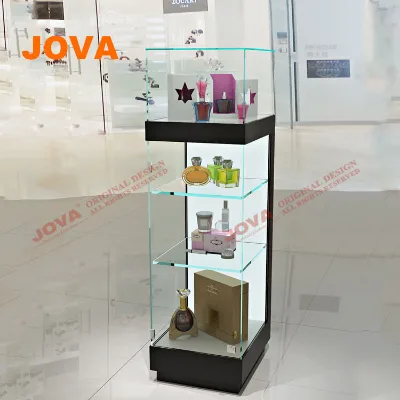 Hot Retail Glass Perfume Display Stand/Cabinet