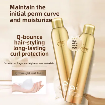 Love Hair Foam Spray Hair Wax Strong Hold Moisturizing Mousse Fluffy Dynamic Shape Fragrance Straight Hair 450ML Factory Outlet