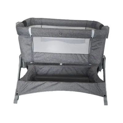 Silent Wheel 6-Level Height Adjustable Easy-to-Carry High Quality Metal Baby Crib for Bedroom or School