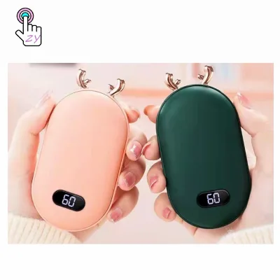 Rechargeable Hand Warmer Multi-Functional Portable Power Bank 2 in 1 Electric Hand Heater USB Hand Warmer