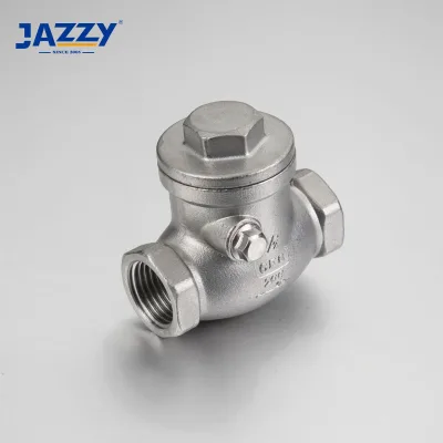 JAZZY 200 psi Investment Casting Threaded Stainless Steel Swing Check Valve