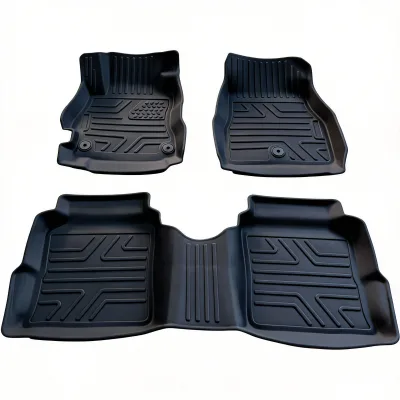 Universal Custom 3 Piece Non Slip Business Design Style All Season Car Accessories Tpe Floor Mats Car Nissan Versa 2020-2025