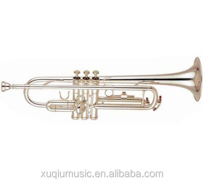 Golden Lacquered Yellow Brass Trumpet, C Key Student Trumpet