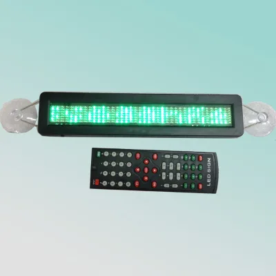 CE RoHS 12V 500mA 7X40pixel Multi-language Green Led Car Sign Led Display for Car