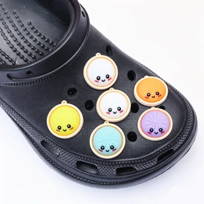 Wholesale Popular Dumpling Squishy Clog Charms for Kids Classical Clog Charms Squishy Dumpling  Charms for Clog Shoe Accessories