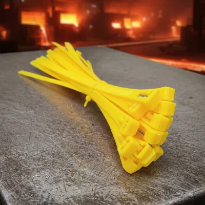 Customized Self-Locking PA66 Nylon Ties 200mm X 4.8mm Heat Resistant up to 120C for Smelting Plants