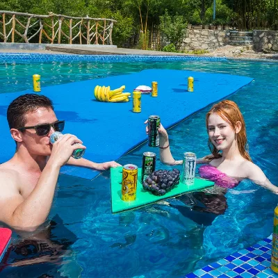 Wholesale Hot Sell Pool Party Eco-friendly Non-toxic Xpe Foam Floating Table Outdoor
