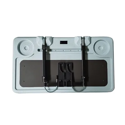 2 in 1 Adjustable Large Auto Steering Wheel Desk Back Seat Headrest Tray iPad and Mobile Phone Table Eating Laptop Tray