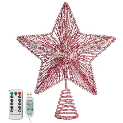 9.8ft Christmas Star Tree Topper Christmas Tree Decoration for Home Holiday Xmas Tree Christmas Decoration