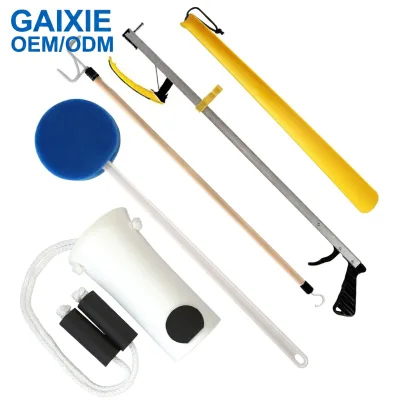 Gaixie 5 In1 Hip Kit Knee Back Surgery Hip Replacement Recovery Kit With Grabber Reacher Tool Sock Aid for Senior Long Shoehorn