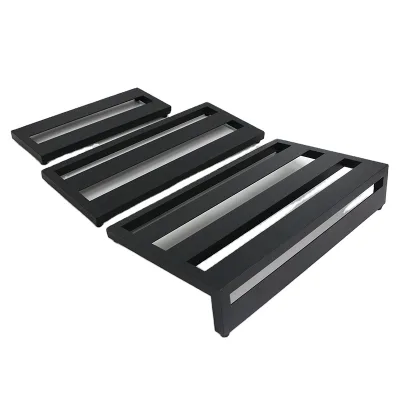Guitar pedal rack, single aluminum alloy pedal board, portable, non-slip, universal accessory for playing instruments