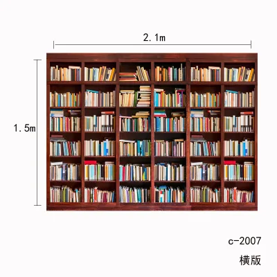 Factory Price Live Background Backdrop School Library Study Bookshelf Customized Photographic Backdrops for Photo Studio