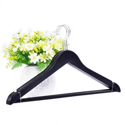Chrome Hook Durable PP Plastic Closet Organizer Coats Pants Clothing Hanger for hotel fashion store shop
