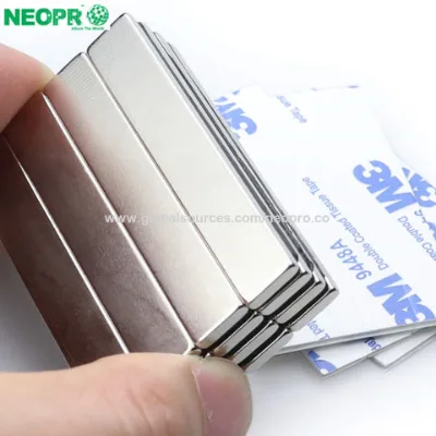 Ndfeb Magnet N52 Magnet with Adhesive tape Block shape Strong magnets Customized Size