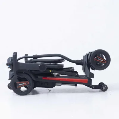 MAGNESIUM ALLOY FRAME REMOTE CONTROL AUTOMATIC FOLDING CAN STAND AND PUSH Standing up saves space Mobility Scooter -BZ-3473