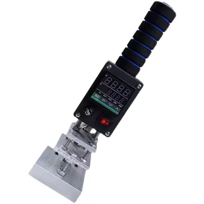 Portable Manual Leather Hot Stamping Machine with Adjustable Temperature Brass Mold Logo Embossing Tool