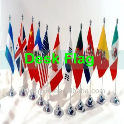 Customized Printed Desk Flag,table Flags,stand Flags