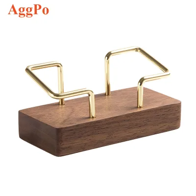 Wood Business Card Holder for Desk, Wooden Creative Business Card Display for Desk, Wood Business Card Stand for Office