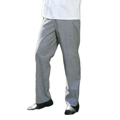 Hot Sale Checkedout Unisex Twill Long Drawstring Print Pants Stripe Vent Chef Trousers