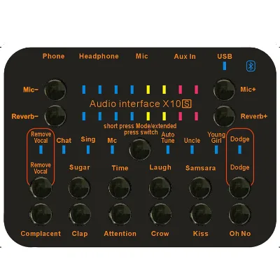 Jiboshi  High Quality Live Sound Card V8