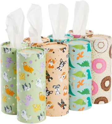 Car Tissue Holder with Soft and Disposable Travel Size  Convenient Travel Tissues Box. Facial Tissues