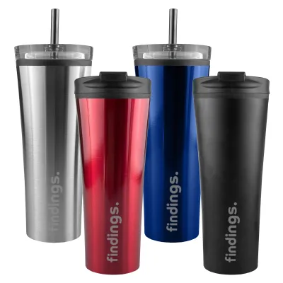 350ml Orlando Mug MS019 Double Wall Stainless Steel Tumbler with Straw Screw Lid Flip Closure Leakproof Travel Coffee Mug